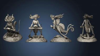 3D model Seahorse Mermaid Anchor (STL)