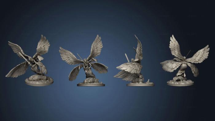 3D модель Атакующий Ангел - Серафим (STL)