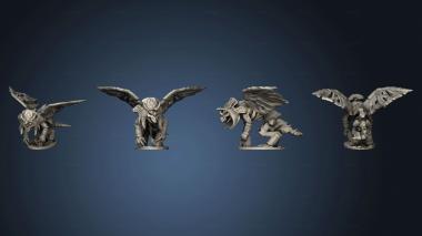3D модель Скелет Мага на Костяном Драконе (STL)