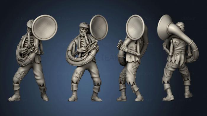 Skeleton Musician Sousaphone