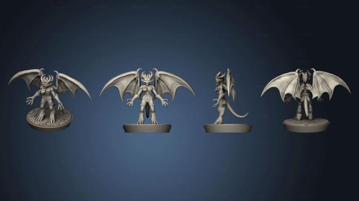 3D модель Змеекрылые Демоны 4 (STL)