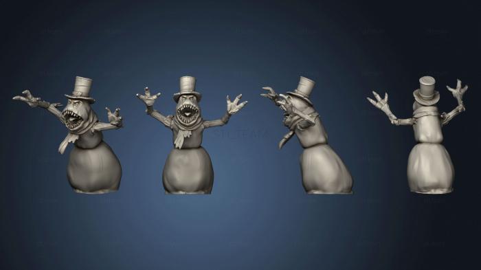 3D model Snowman Attacking (STL)