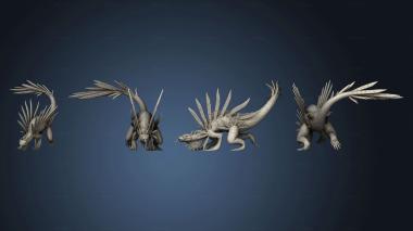 3D model Spiky Lizard Large (STL)