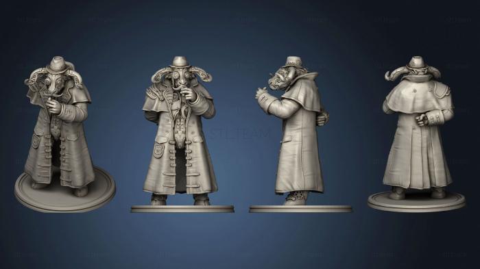 3D модель Детектив Минотавр в стиле Стимпанк 2 (STL)