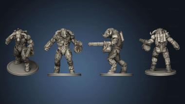 3D model Steampunk Minotaur Gunner 1 (STL)