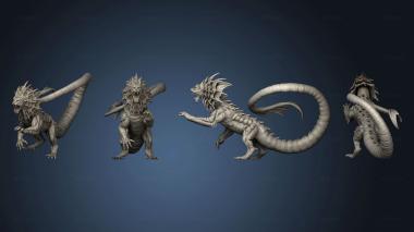 3D model Swamp Cat Attacking Large (STL)