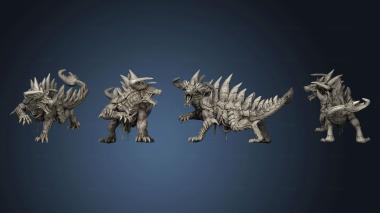 3D model Tarrasque back Front (STL)