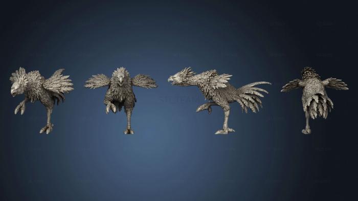 3D модель Ужасная Птица, Атакующая Больших Размеров (STL)