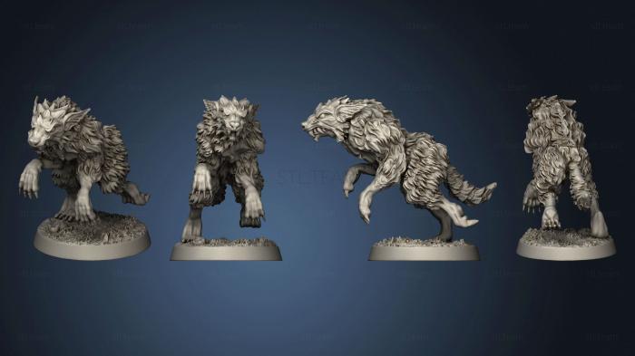 3D модель Набор Дикие волки из 5 03 (STL)