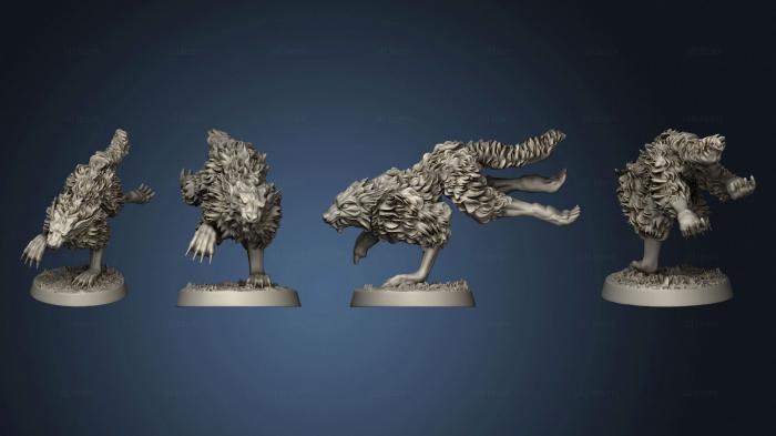 3D модель Дикий волк (STL)