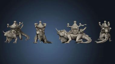 3D model Throwback Mount Lizard A (STL)