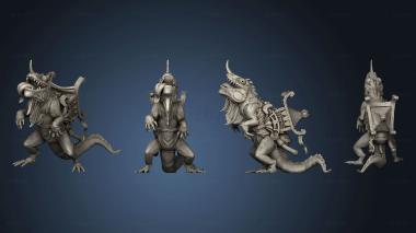 3D model Throwback Mount Lizard C (STL)