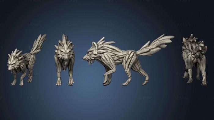 3D модель Лесной Волк 2 В 1 (STL)