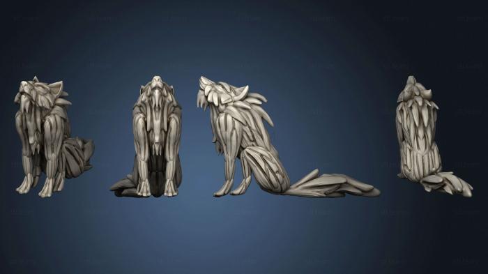 3D модель Лесной Волк 5 В 1 (STL)