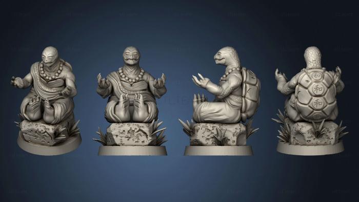 3D model Turtle monks pose 3 (STL)