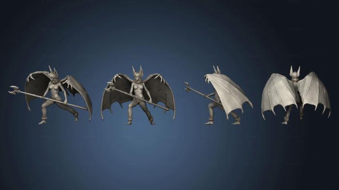 Статуэтки герои, монстры и демоны Vampires Bat Succubus Spear