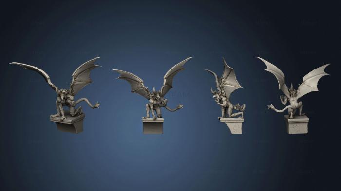 3D model Vampires Gargoyle Angry v 1 Large (STL)