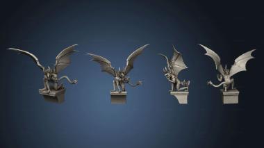 3D model Vampires Gargoyle Angry v 2 Large (STL)