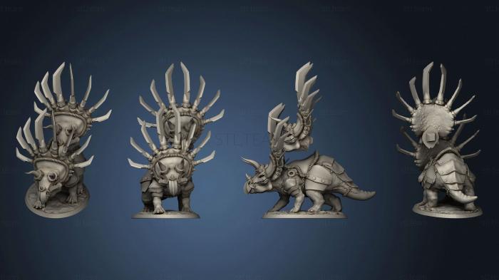 Статуэтки герои, монстры и демоны Walk Armored Triceratops Back