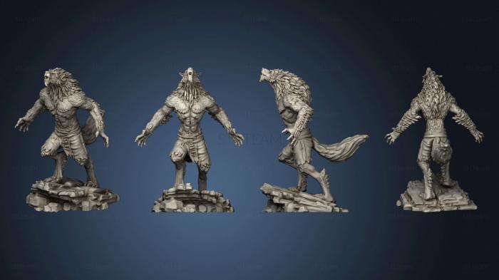Статуэтки герои, монстры и демоны Werewolf Warrior Howling