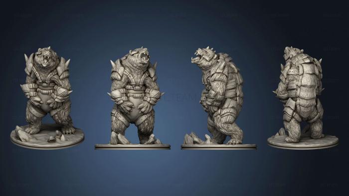 3D model Wilds of Wintertide Bear A Armored Complete Based (STL)