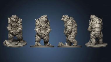 3D model Wilds of Wintertide Bear A Armored Complete Based (STL)