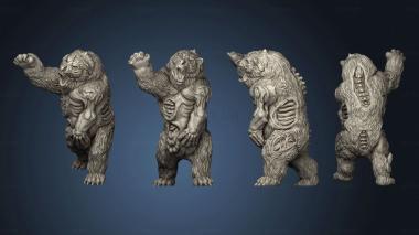 3D model Wilds of Wintertide Undead Bear Unbased (STL)