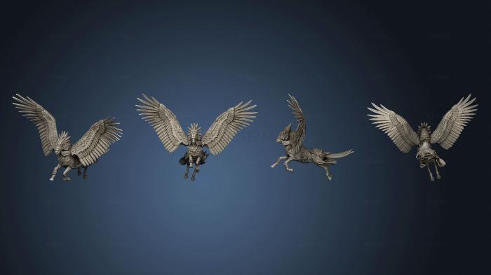 3D model Wind Knights Pegasus and CG (STL)
