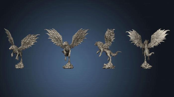 Статуэтки герои, монстры и демоны Winged Wolf Flying Large