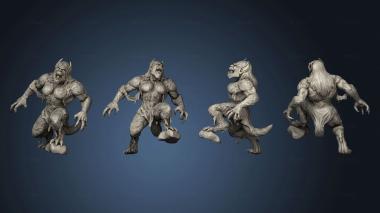 3D model Witcher Contract Female Werebeast (STL)