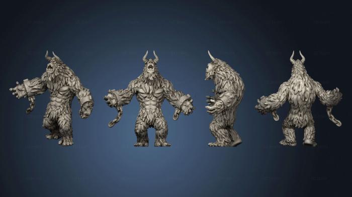 Статуэтки герои, монстры и демоны Yeti Roaring Large
