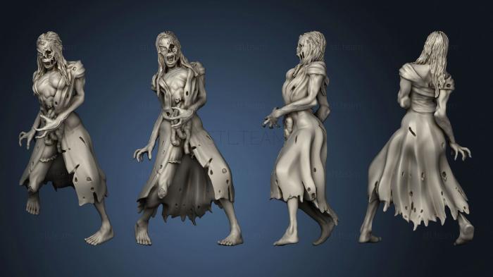 Статуэтки герои, монстры и демоны Zombie Female 1