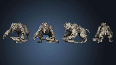 3D model Zombie Owlbear Following Large (STL)