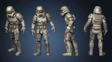 3D model Zombie Trooper Horde 04 (STL)