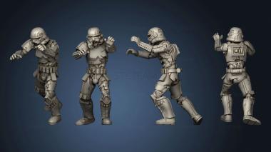 3D model Zombie Trooper Horde (STL)