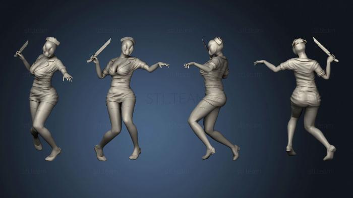 3D модель Женщина-Зомби 03 (STL)