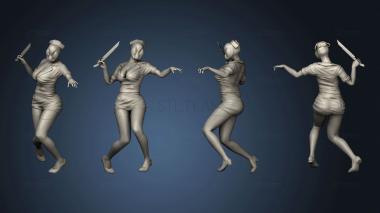 3D model Zombie Woman 03 (STL)