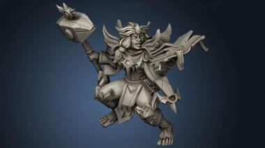 3D model Dafne and Guliak the Epic Battle halfling (STL)