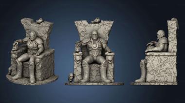 3D model Darkseid throne gauntlet (STL)