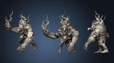 3D model Fire troll (STL)