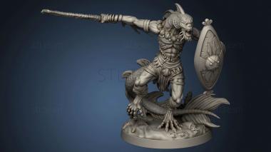 3D model Shark God Carcharodon Warriors Rise Warrior (STL)