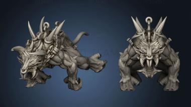 3D model CREATURE MOUNTED (STL)