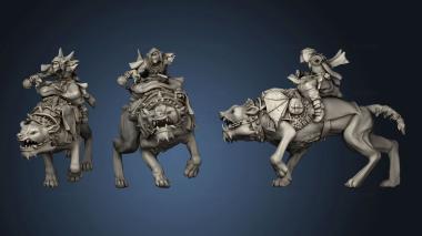 3D model shaman on warg (STL)