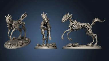 3D model undead skeleton draugr horse (STL)