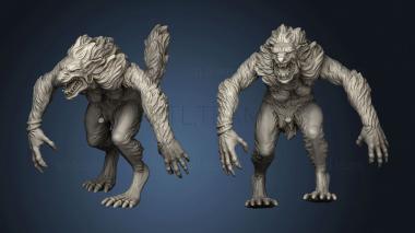 3D model Into the Woods Crippled G?d Foundry Werewolf reported (STL)