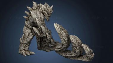 3D model Caves Despair Lava Golem Attack (STL)