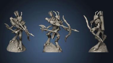 3D model Caves Despair Insectoid Ant Warrior Archer (STL)