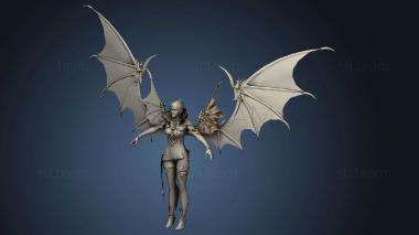 3D model Vampire Girl white skin (STL)