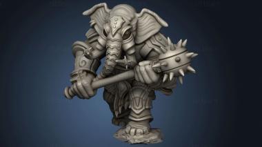 3D model Elephant Warrior (STL)