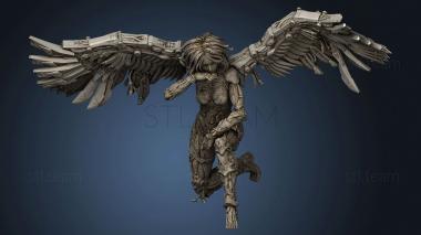 3D model Cyborg Angel Diorama Two Wing Inner (STL)